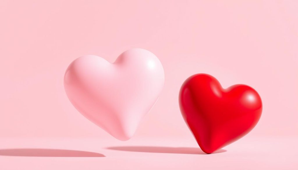 coeur rose vs coeur rouge coeur rose vs coeur rouge