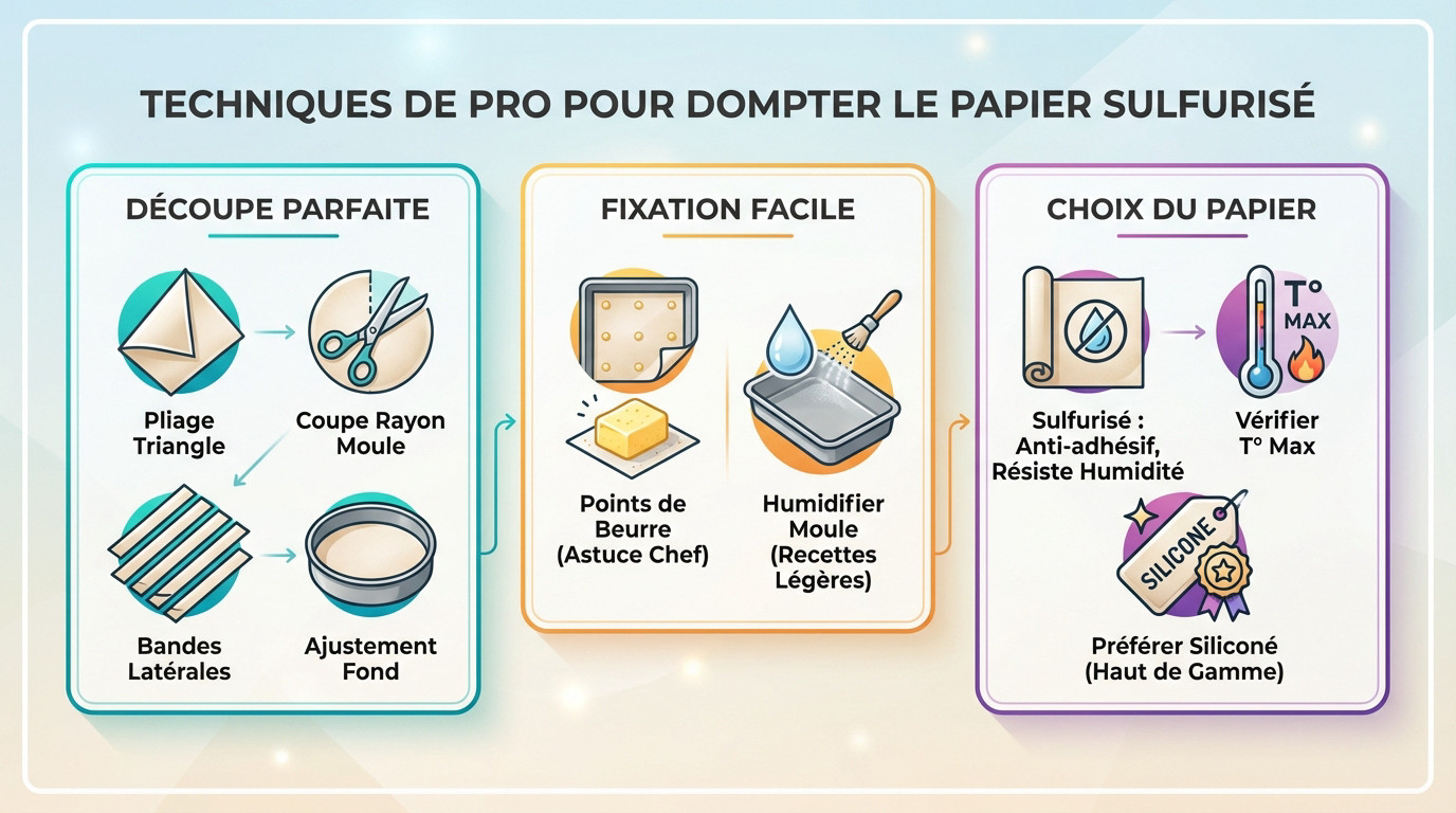 Technique de chemisage d'un moule avec papier sulfurisé